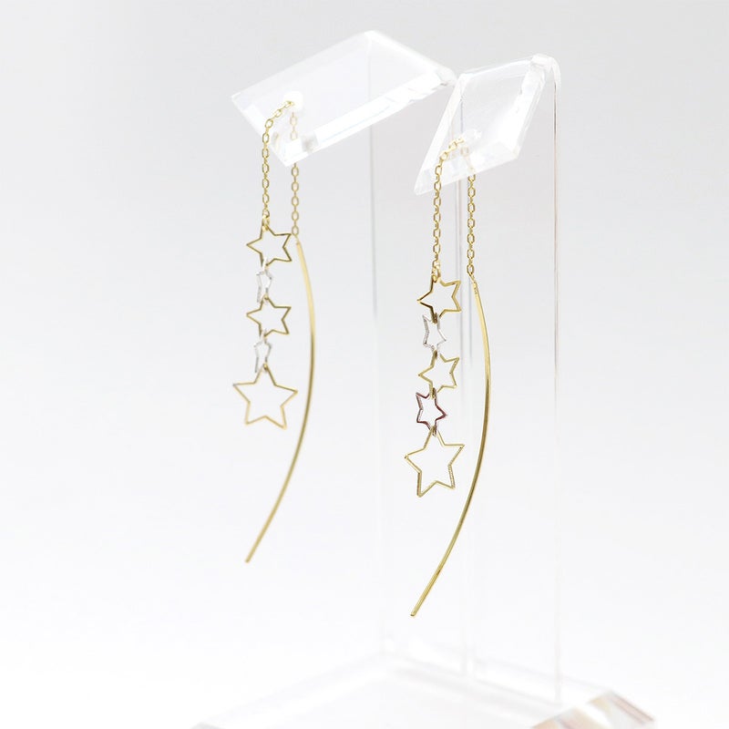 K18YG&K18WG スター アメリカンピアス_11