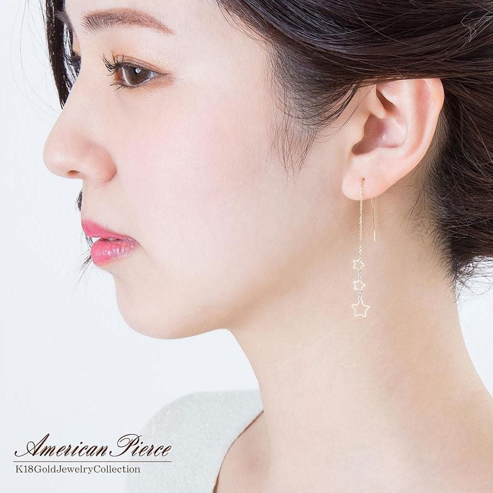 K18YG&K18WG スター アメリカンピアス_13