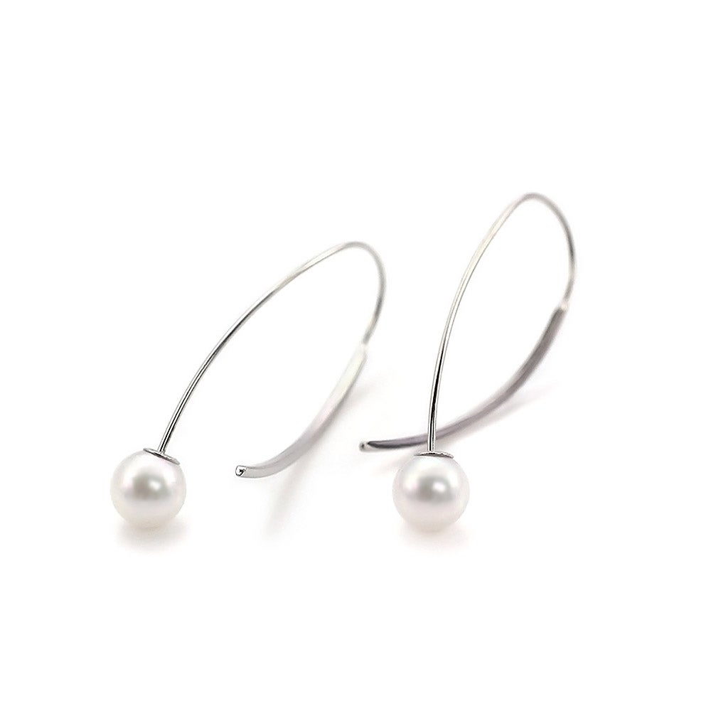 K18WG アコヤ真珠 フックピアス_02