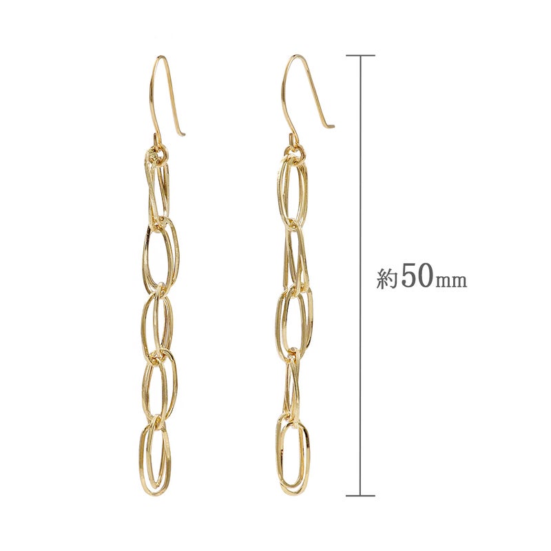 K18YG チェーンモチーフ フックピアス_04