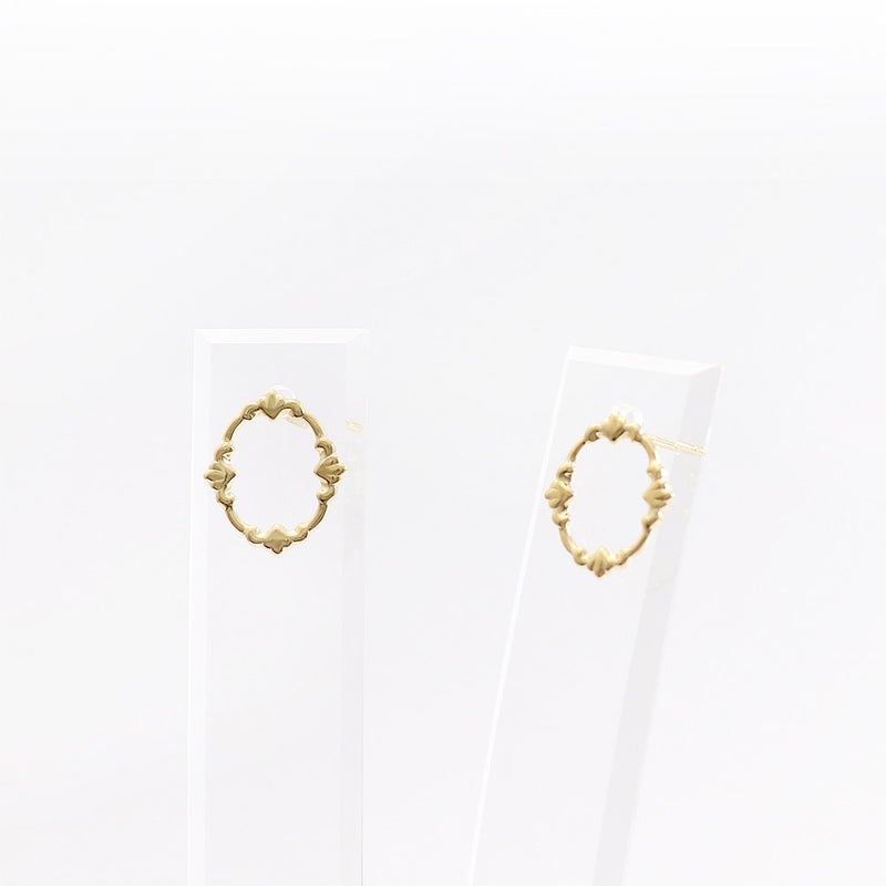 K18YG フレーム ピアス_03