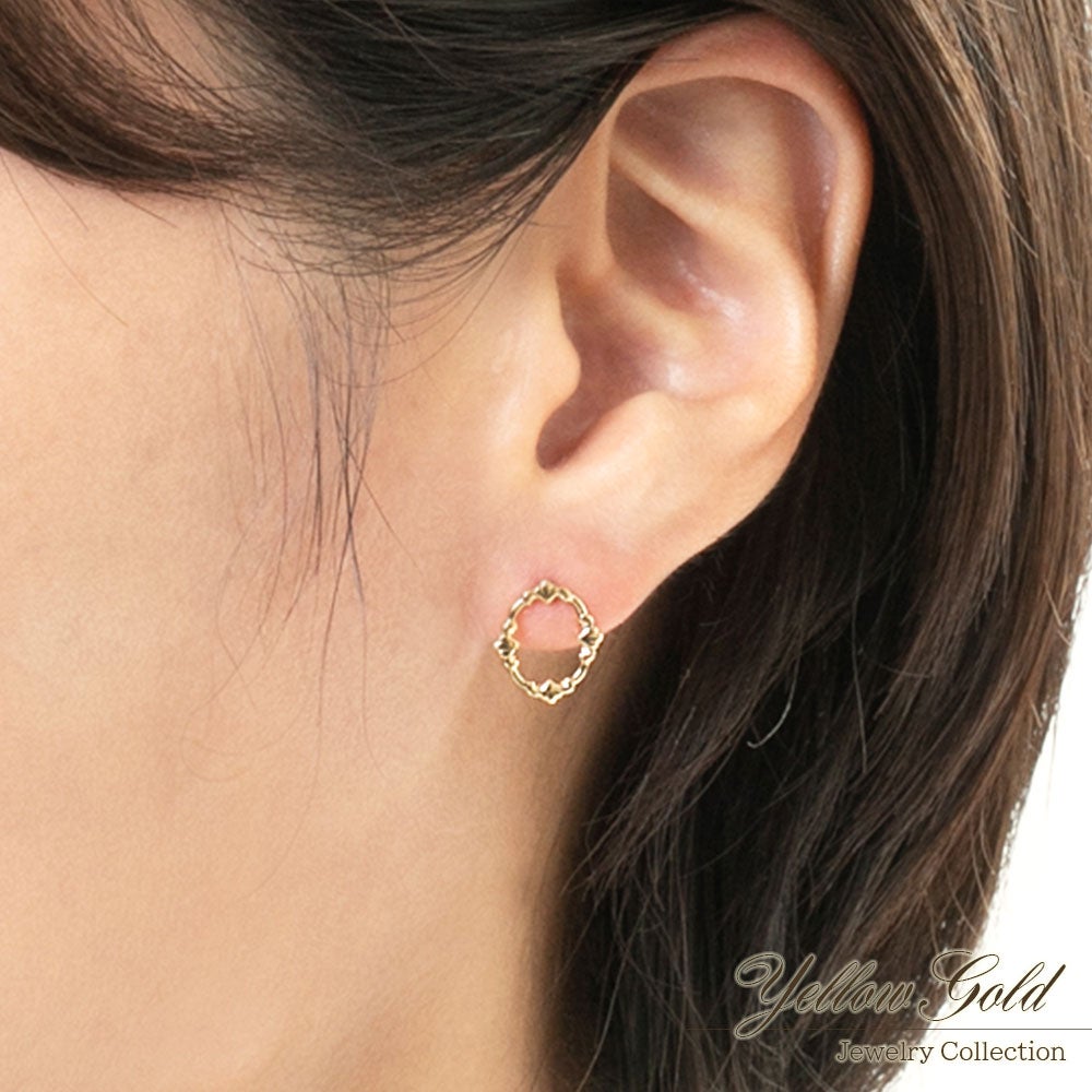 K18YG フレーム ピアス_05