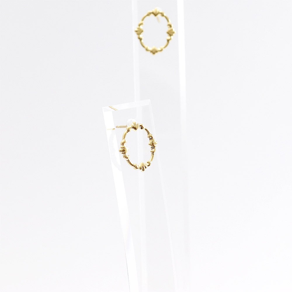 K18YG フレーム ピアス_11