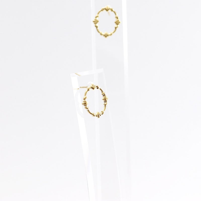 K18YG フレーム ピアス_11