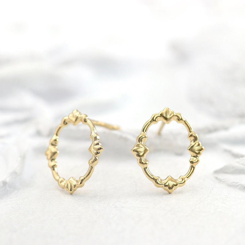 K18YG フレーム ピアス_13