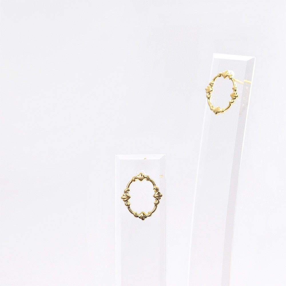 K18YG フレーム ピアス_14