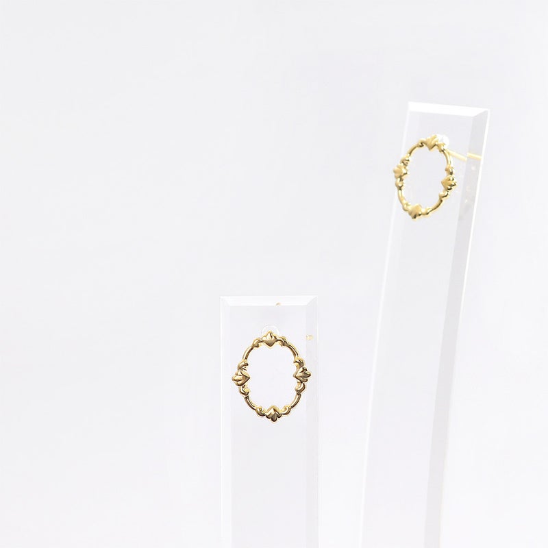 K18YG フレーム ピアス_14