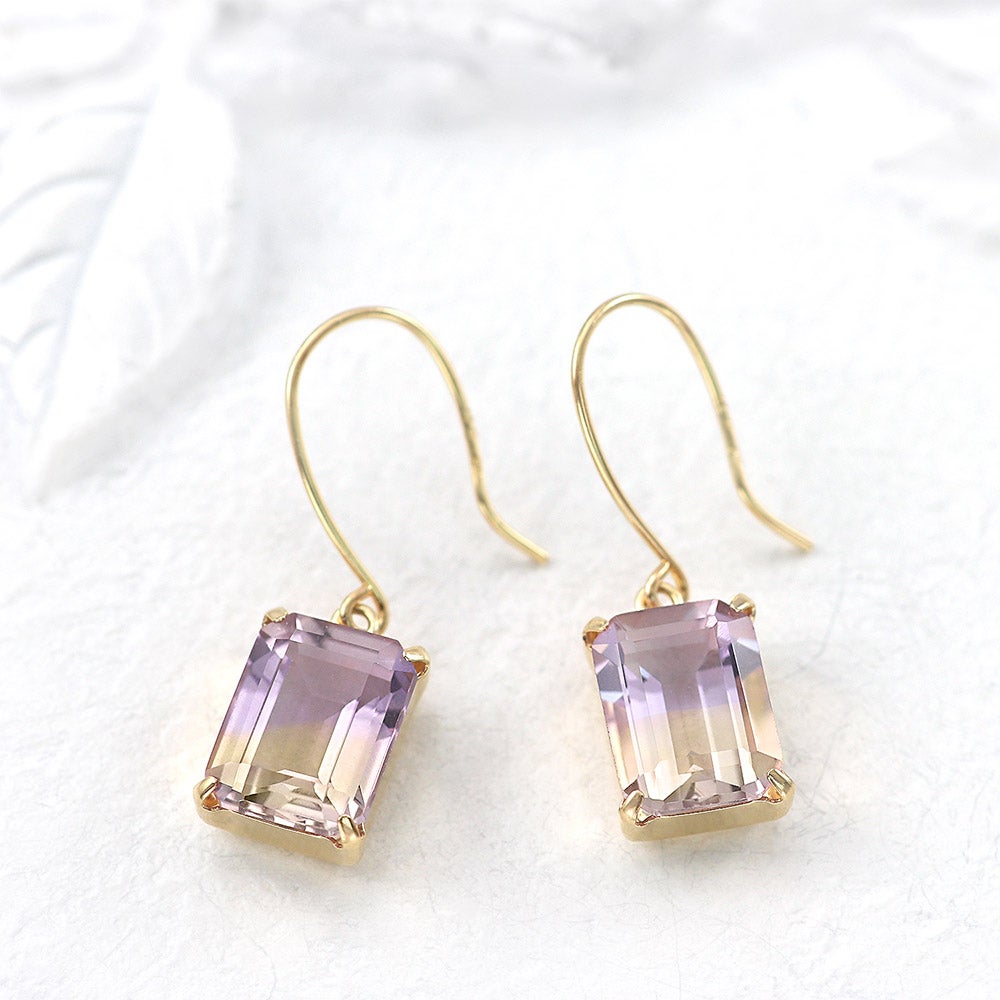 K18YG アメトリン フックピアス_10