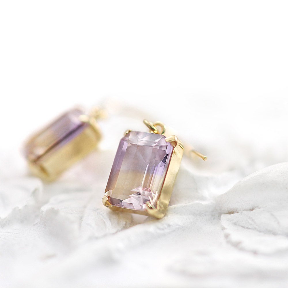 K18YG アメトリン フックピアス_11