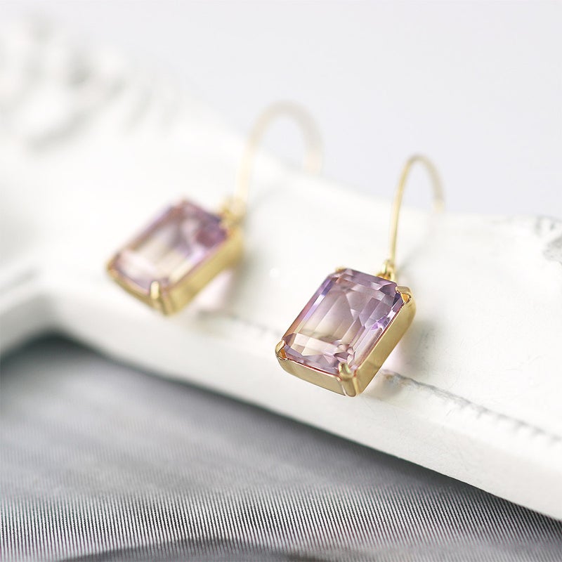 K18YG アメトリン フックピアス_13