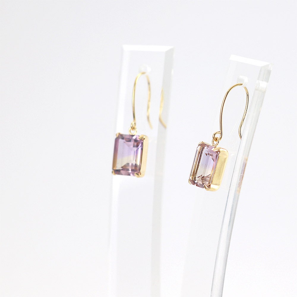 K18YG アメトリン フックピアス_14