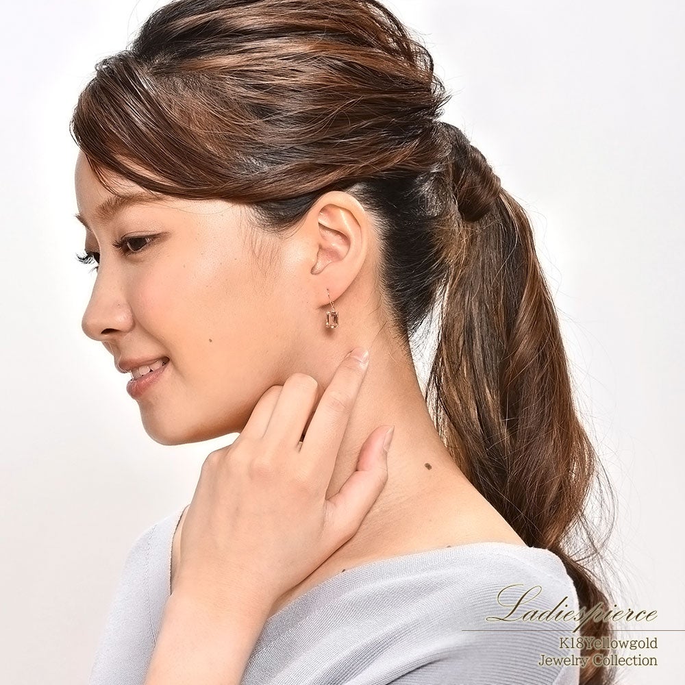 K18YG アメトリン フックピアス_15