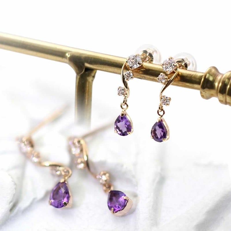 K18PG アメジスト ピアス_03