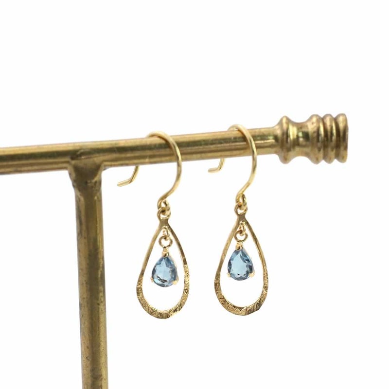 K18YG ロンドンブルートパーズ ピアス 11月の誕生石_02