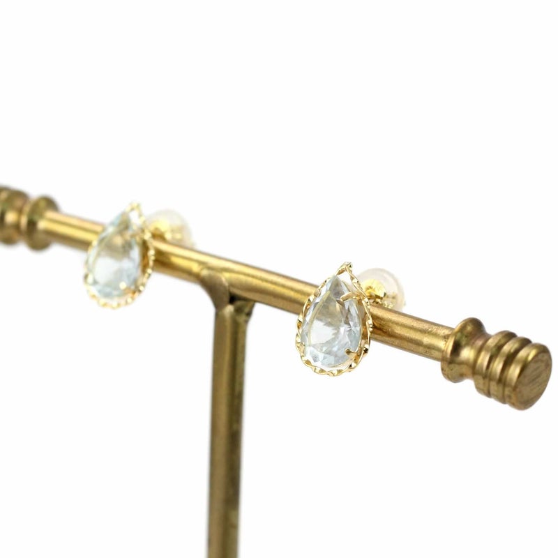 K18YG アクアマリン ピアス_03