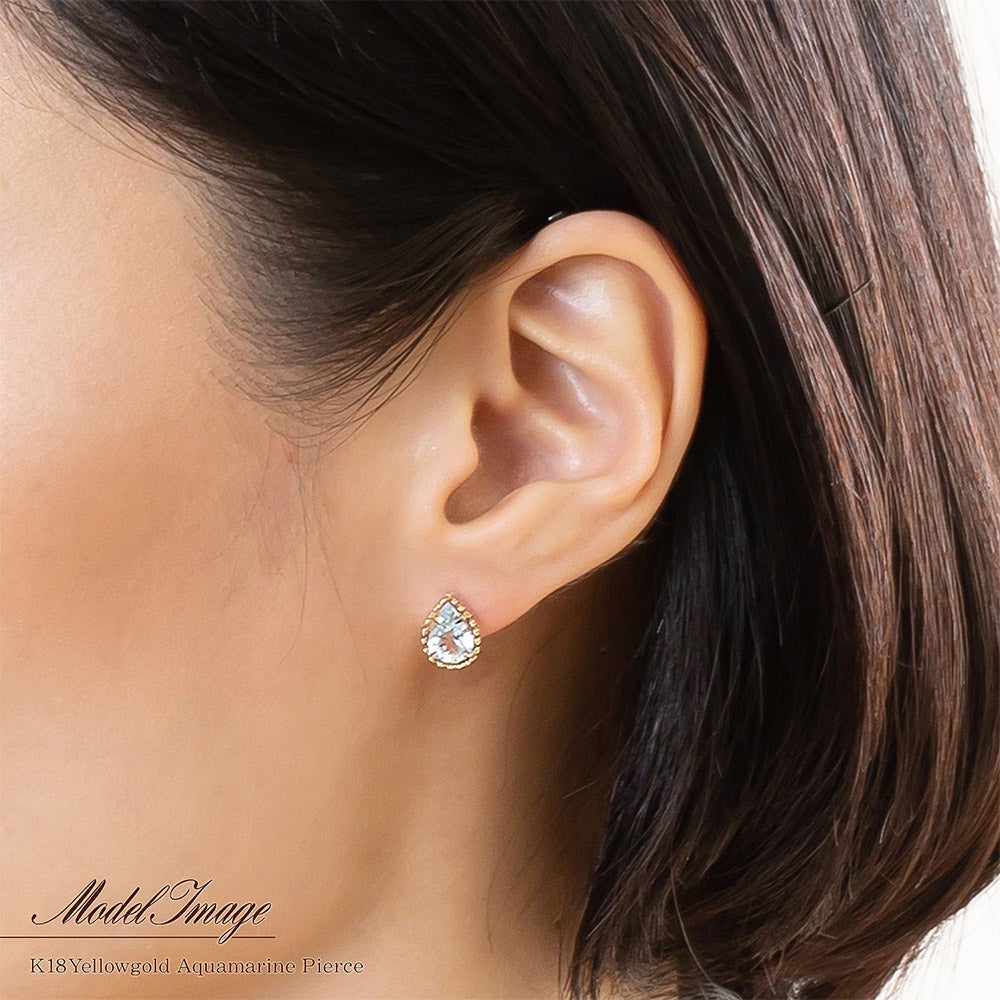 K18YG アクアマリン ピアス | Jewelry ROLA（ジュエリーローラ）