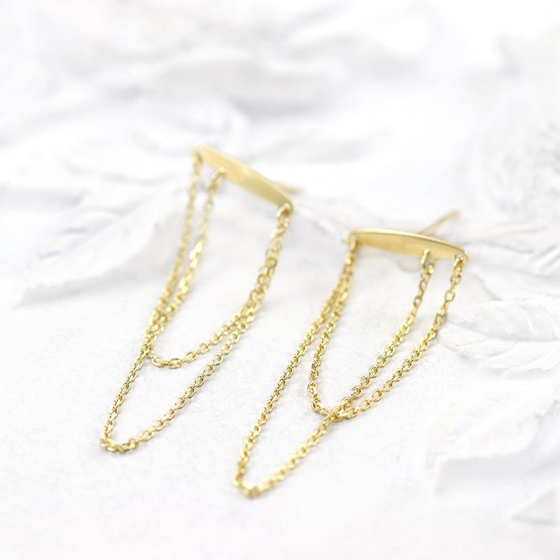 K18YG チェーン ピアス_02