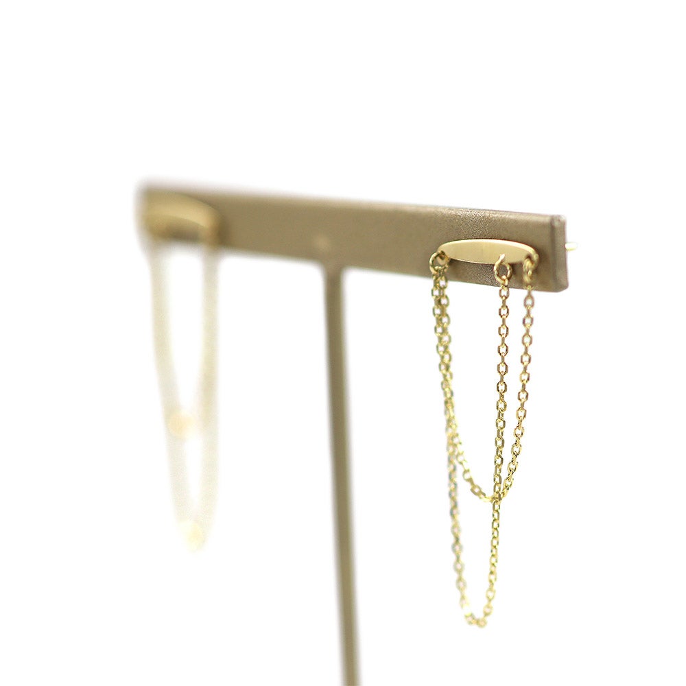 K18YG チェーン ピアス_03