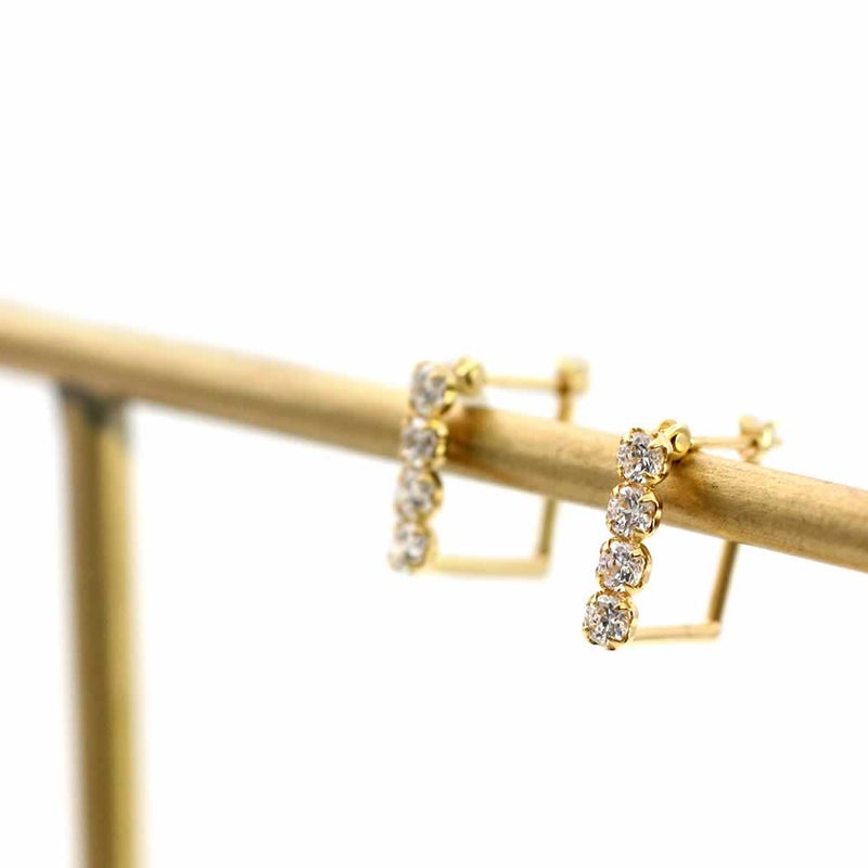 K18YG スーパーキュービックジルコニア ピアス_02