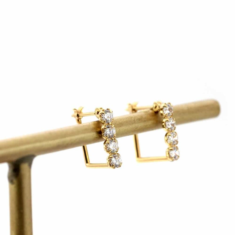 K18YG スーパーキュービックジルコニア ピアス_04