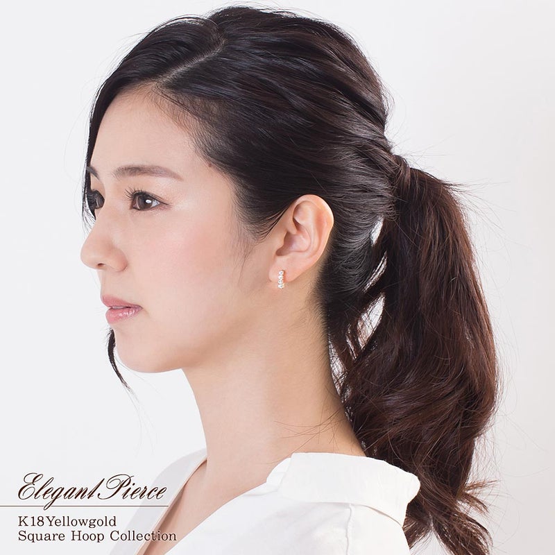 K18YG スーパーキュービックジルコニア ピアス_05