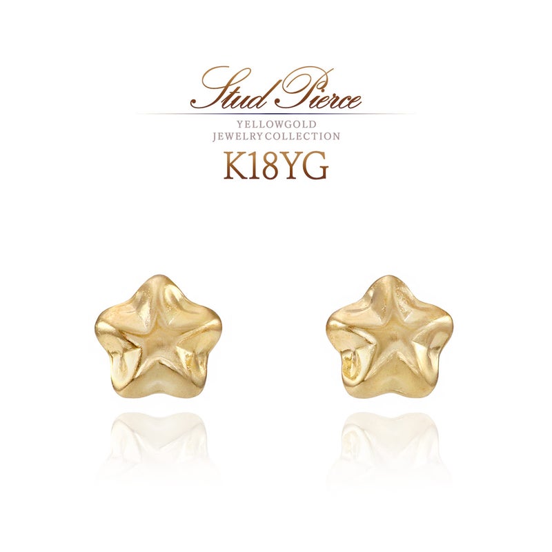 K18YG スターピアス_01