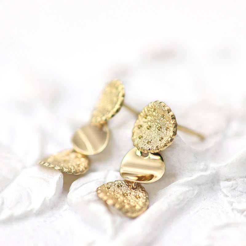 K18YG トリプルサークル ピアス_02