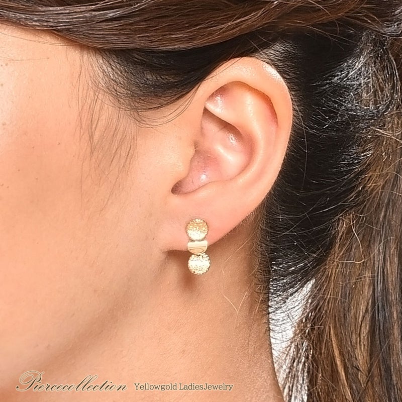 K18YG トリプルサークル ピアス_05