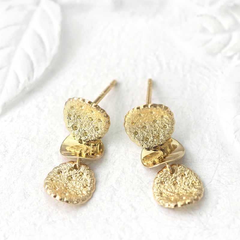 K18YG トリプルサークル ピアス_10