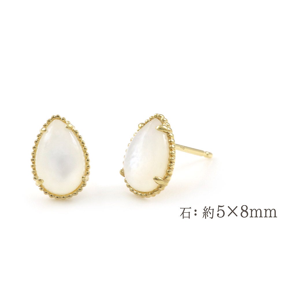 K18YG シェル ピアス_05