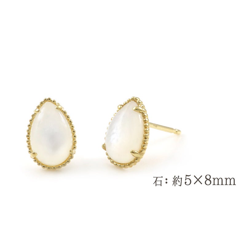 K18YG シェル ピアス_05