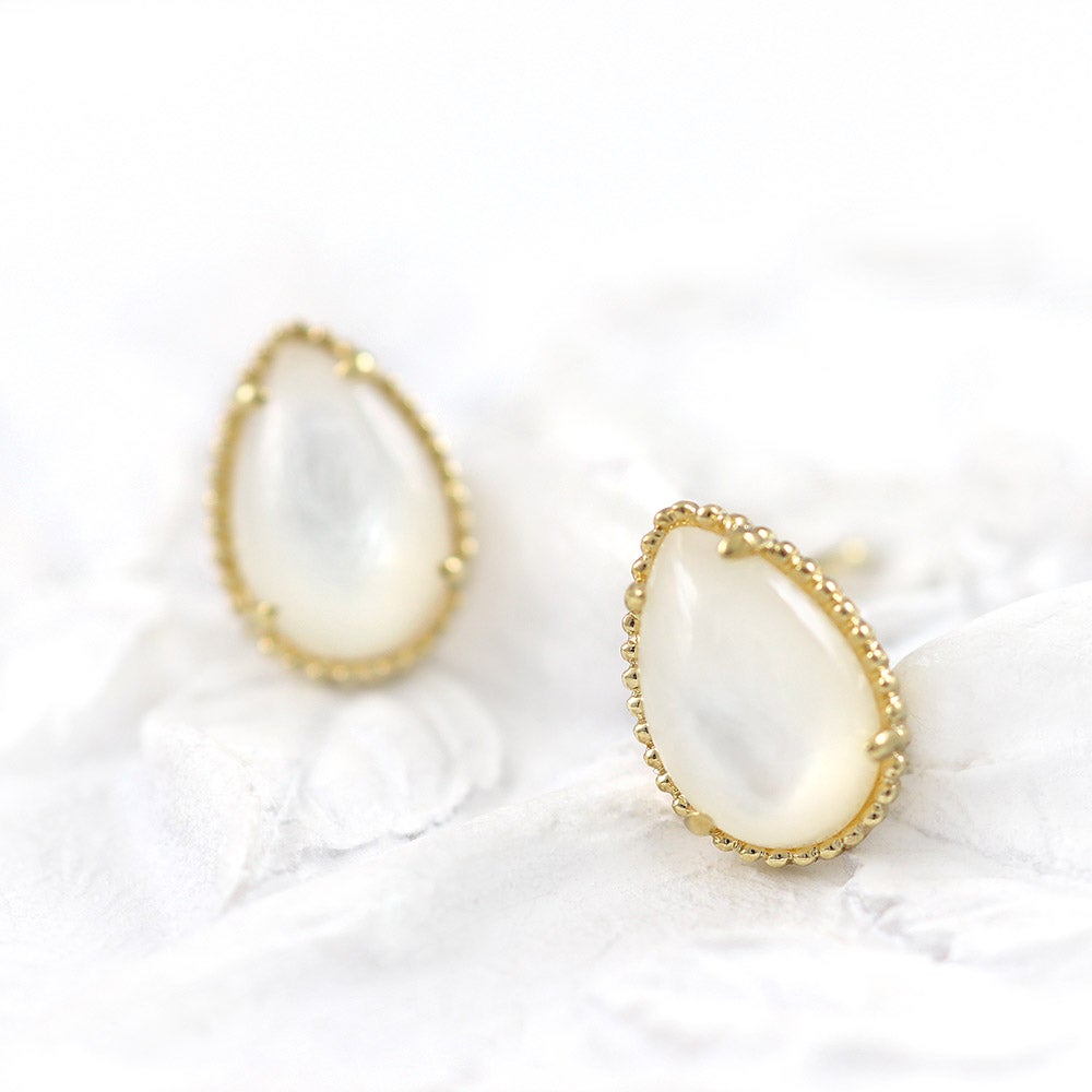 K18YG シェル ピアス_11