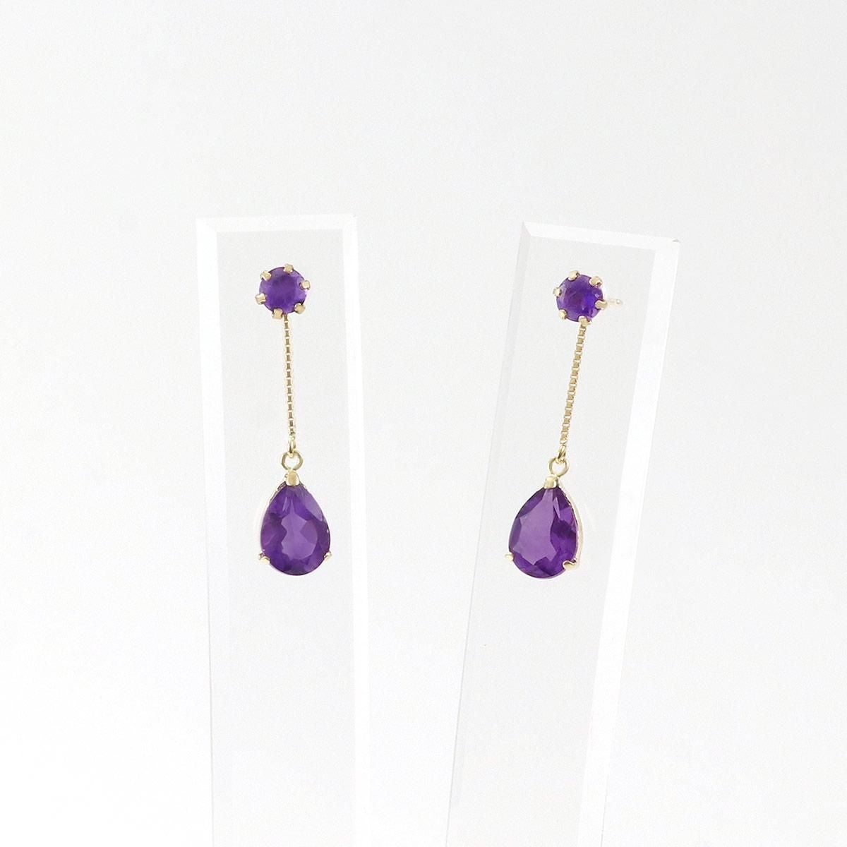 K18YG アメジスト 2way ピアス_03