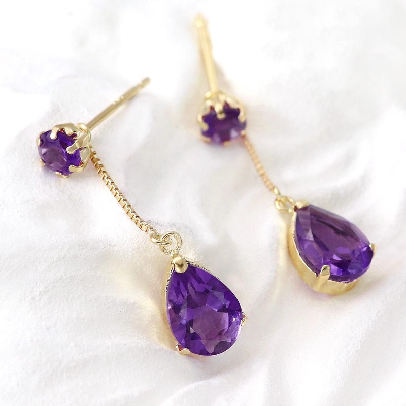 K18YG アメジスト 2way ピアス_10