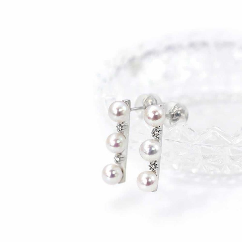 K18WG アコヤ真珠＆ダイヤモンド ピアス_02