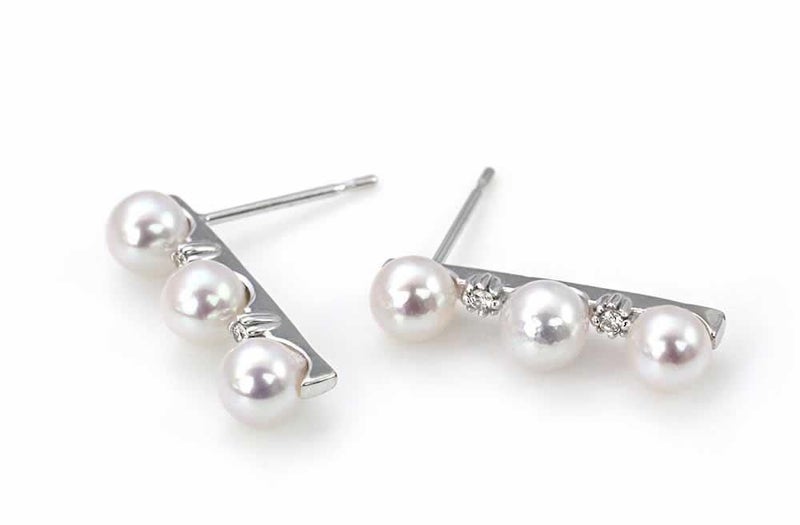 K18WG アコヤ真珠＆ダイヤモンド ピアス_03