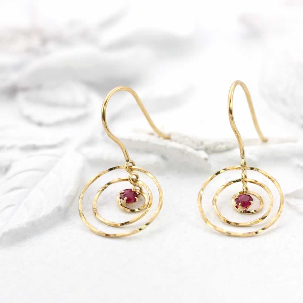 K18YG ルビー ピアス_02