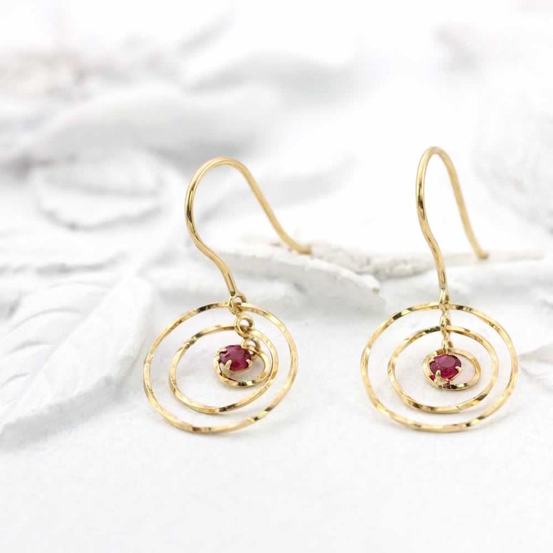 K18YG ルビー ピアス_02