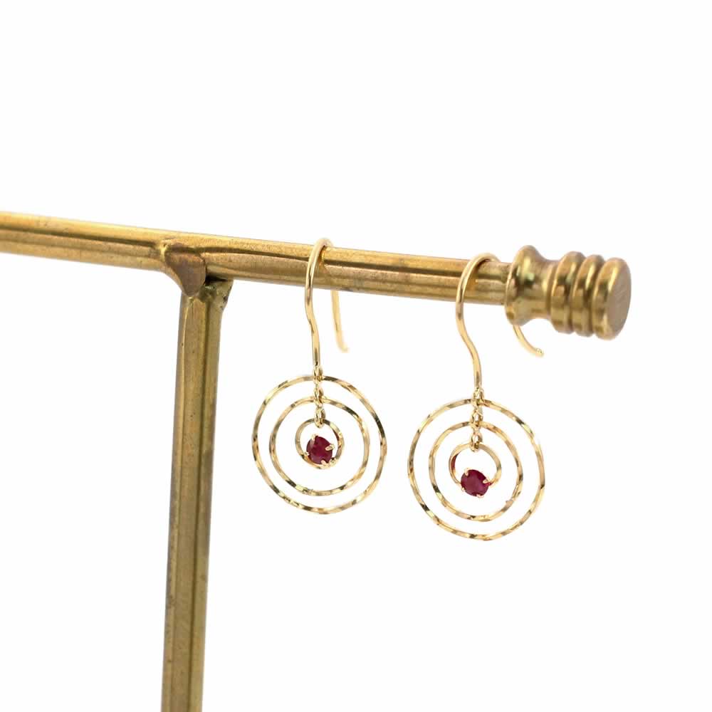 K18YG ルビー ピアス_03