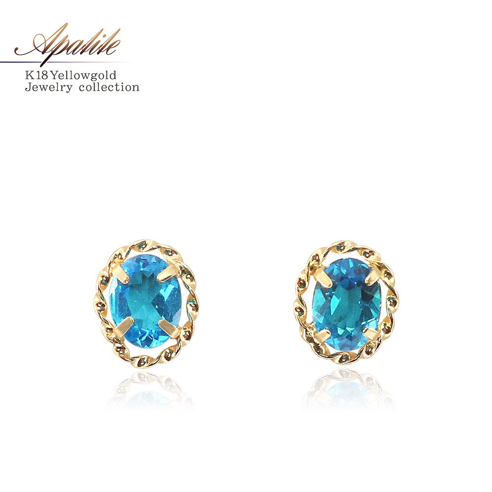 K18YG アパタイト ピアス_01