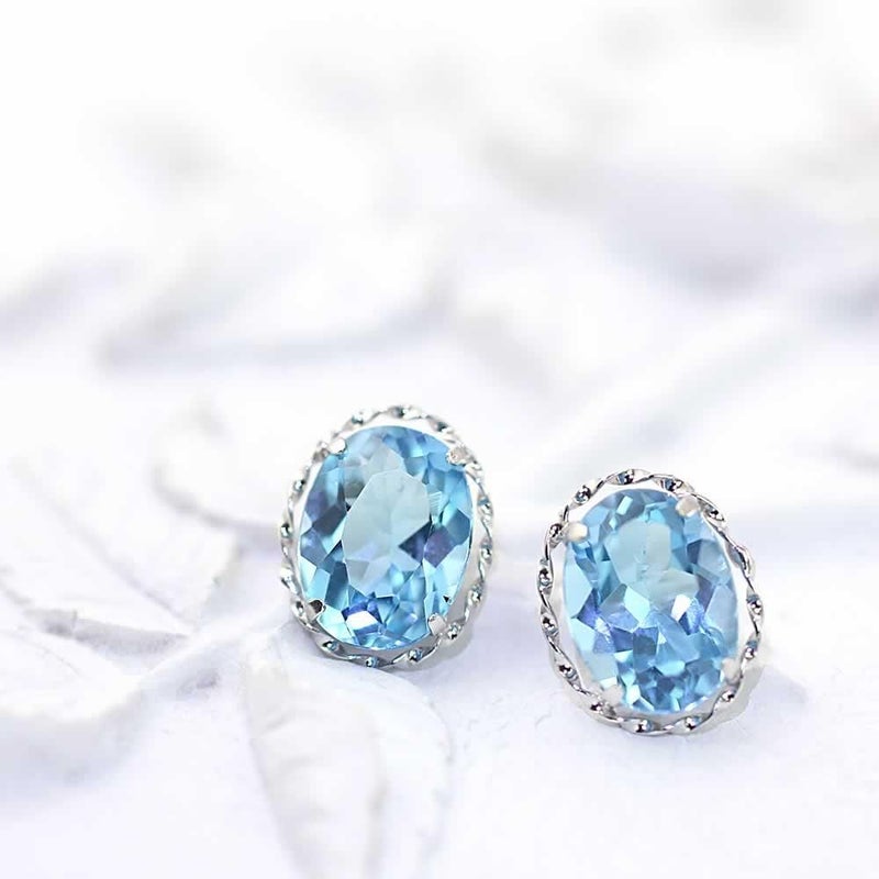 K18WG ブルートパーズ ピアス 11月の誕生石_02