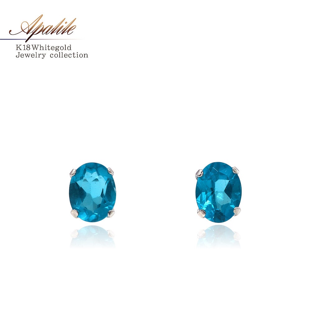 K18WG アパタイト ピアス_01