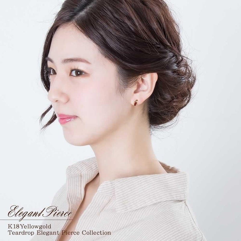 K18YG ガーネット ティアドロップピアス_04