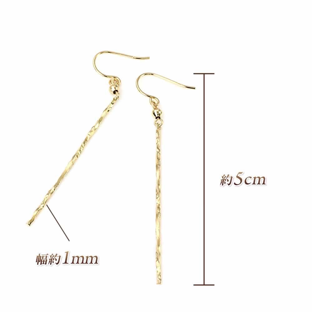 K18YG ロングフックピアス_04