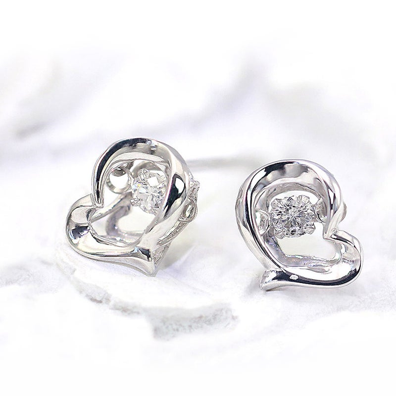 K18WG ダンシングストーン ダイヤモンド ハートピアス_02