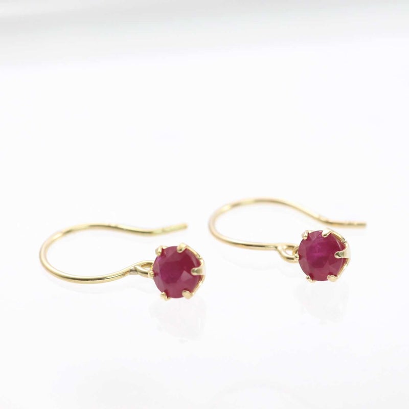 K18YG ルビー フックピアス_02