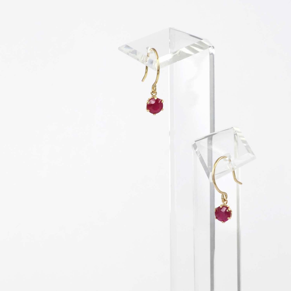 K18YG ルビー フックピアス_04