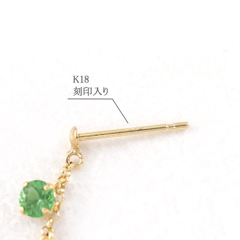 K18YG ツァボライト＆マデイラシトリン＆ネオンブルーアパタイト ピアス_05