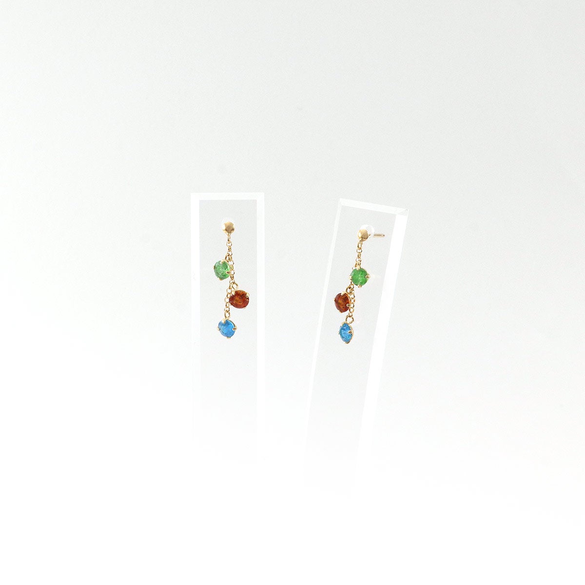 K18YG ツァボライト＆マデイラシトリン＆ネオンブルーアパタイト ピアス_09