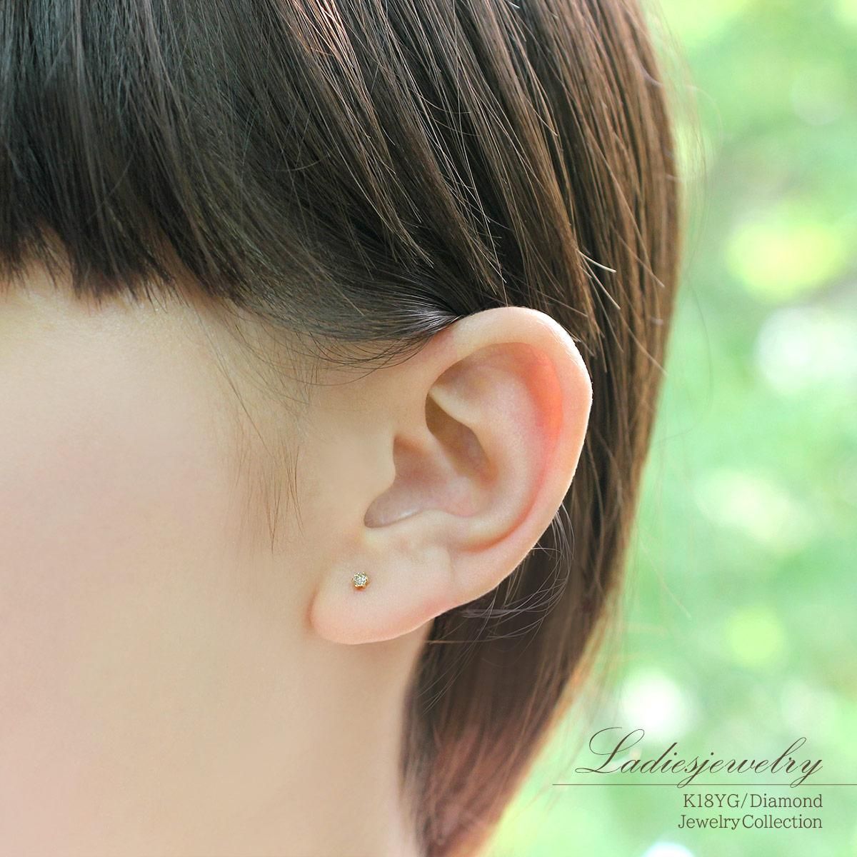 K18YG ダイヤモンド ピアス_10